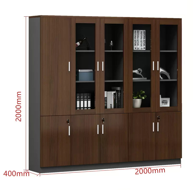 曌梵木质文件柜5门台高清大图