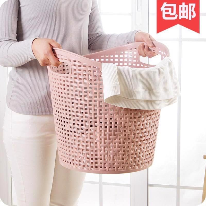 脏字篓装喽塑料脏衣篮大号洗衣篮脏收纳筐脏衣桶收衣服框家用 素色绿图片