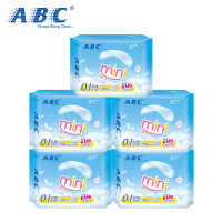 ABC卫生巾 5包40片（长190mm) 日用 新肌感 棉柔表层 迷你 姨妈巾 量少专用
