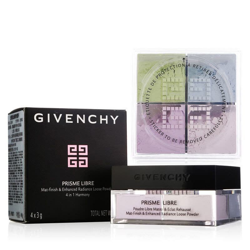 纪梵希(GIVENCHY) 轻盈无痕明星四色散粉1号蜜粉12g(四宫格 定妆粉 细腻粉质 控油)图片
