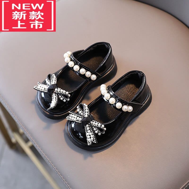 可莉允女童鞋子小女孩软底小皮鞋公主水晶鞋女宝宝水钻礼服表演出1-5岁3运动休闲鞋图片