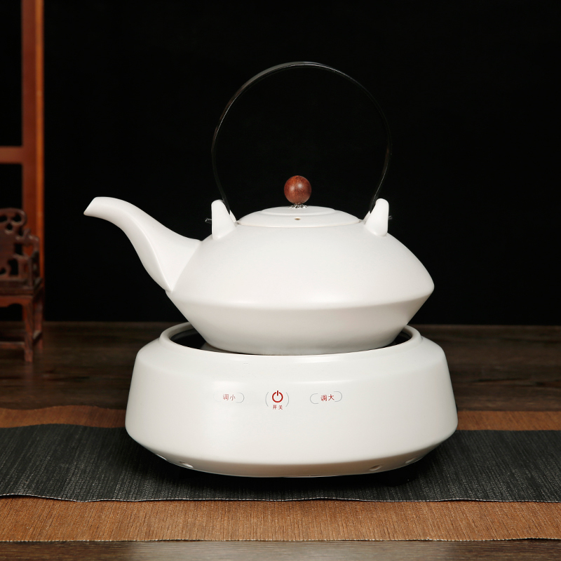 常生源 功夫茶具蒸茶器煮茶器电陶炉整套套装 神灯煮茶套组