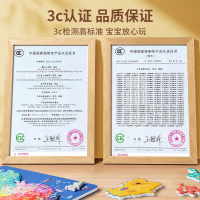 中国世界地图3d立体拼图磁力玩具2到6岁男孩女宝儿童益智生日礼物