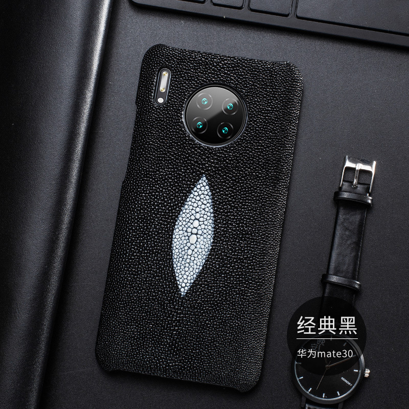 华为mate30手机壳珍珠鱼皮保时捷限量版mate30pro真皮超薄硬壳男款