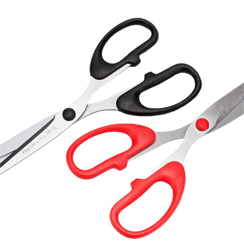 晨光(M&G)ASS91312 剪刀 经典办公195mm 颜色随机 5个装高清大图