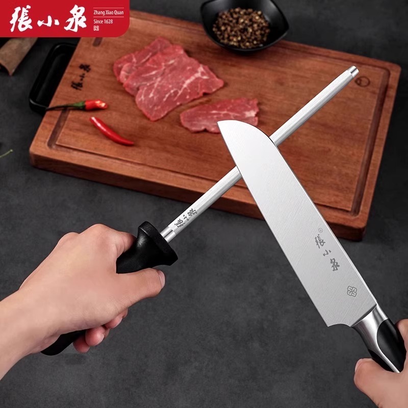 张小泉磨刀钢棒磨刀石家用菜刀专业开刃工具磨刀神器屠夫专用8138高清大图