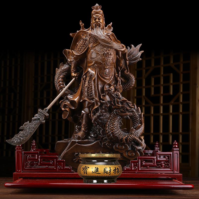 美帮汇骑龙关公像供奉神像摆件关二爷爷佛像武关羽像高清大图