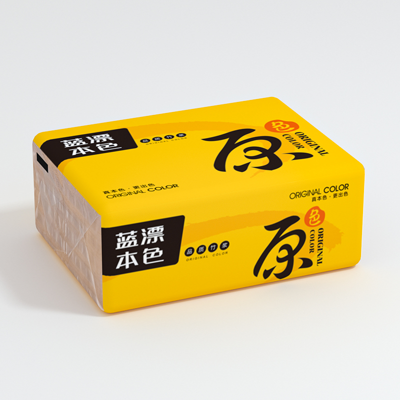 蓝漂 LPBS-21644本色抽纸全压花40包装高清大图