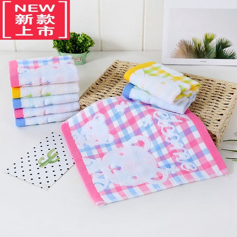 可莉允纱布儿童洗脸巾柔软毛巾家用小方巾长童巾婴儿宝宝面巾图片