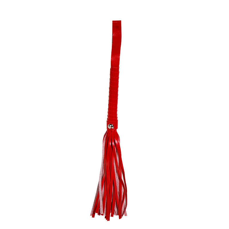 久爱sm皮革鞭子成人另类玩具夫妻情趣性用品流苏马鞭情趣用品批发 SM-情趣短鞭红色 默认尺码