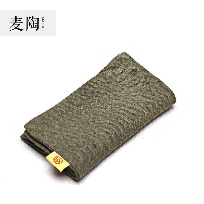 美帮汇茶席禅意布艺日式棉布茶道具桌旗 麻布茶道茶垫配件高清大图