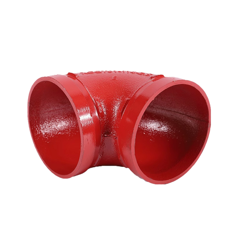 兴酉 沟槽卡箍90度弯头 DN200外径219 个高清大图