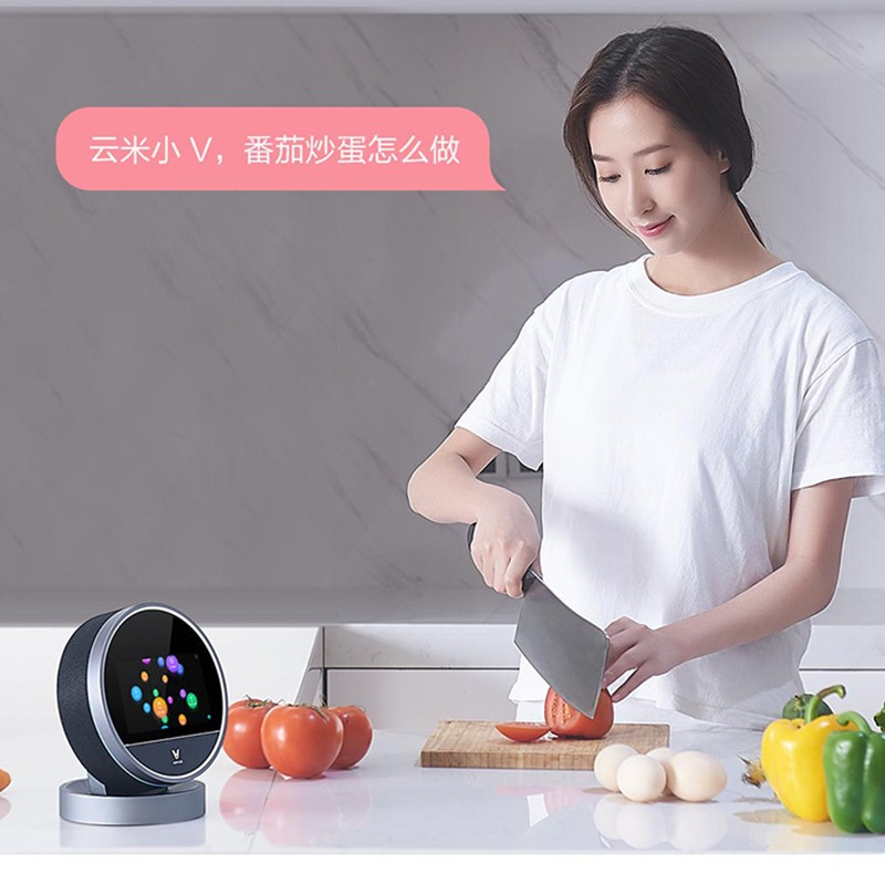 小米(mi) 云米AI音箱(触屏版) 云米小V全屋智能家电控制 语音助手蓝牙音箱WiFi音箱触摸屏