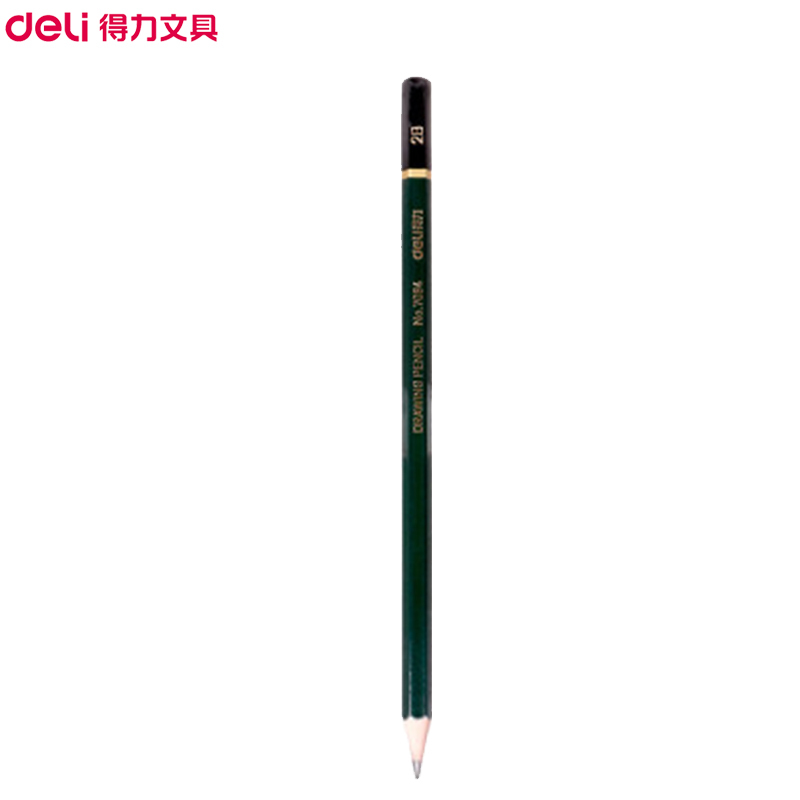 得力(deli)7084-2B绘图铅笔绿色(单位:支)美术铅笔素描铅笔手绘画笔