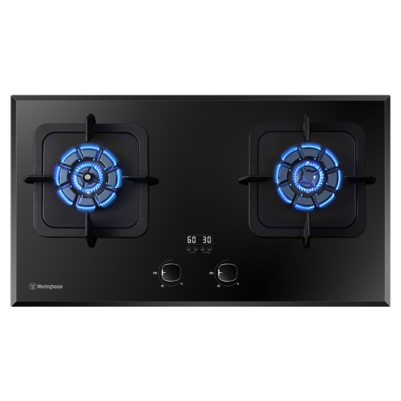 西屋(Westinghouse)燃气灶JZT-ZB01 天然气 钢化玻璃面板 4.5大火力 双眼灶具