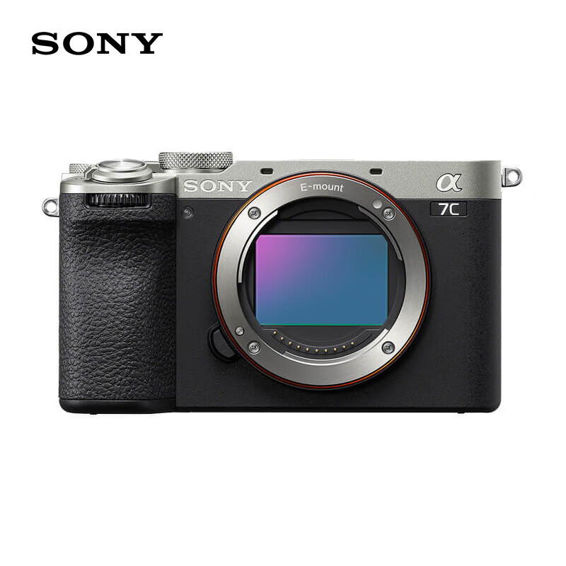 索尼(SONY)Alpha 7C II全画幅微单相机 创意外观滤镜 轻便小巧 简易操控 银色 单机身(a7c2/A7C II/A7CM2)