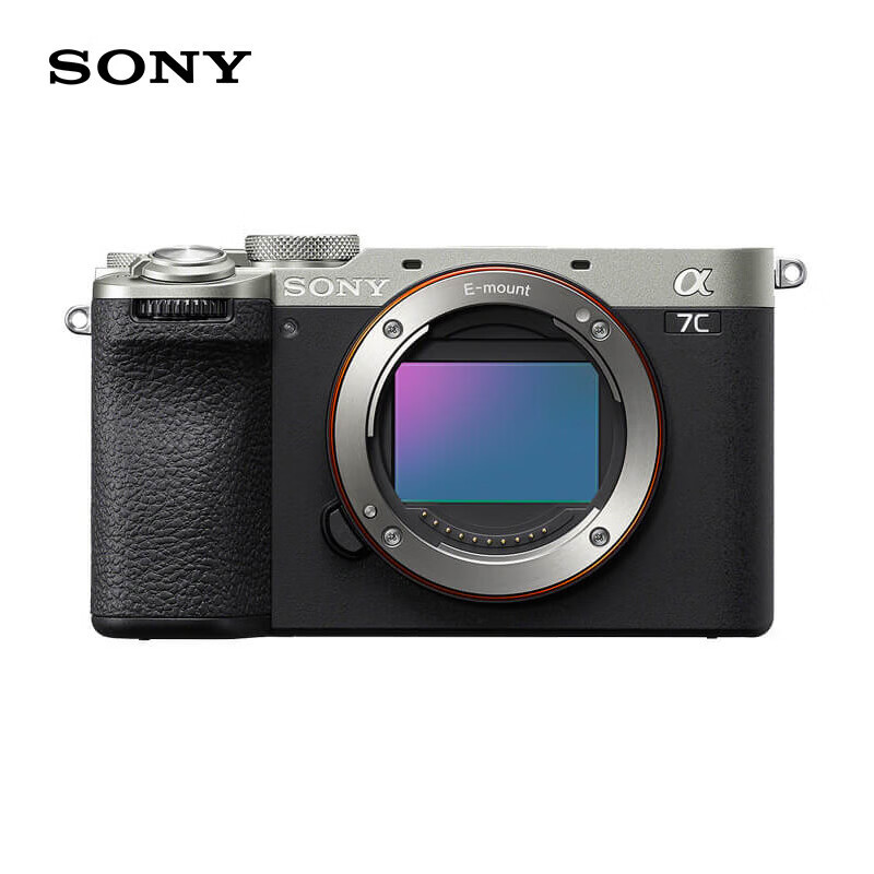 索尼(SONY)Alpha 7C II全画幅微单相机 创意外观滤镜 轻便小巧 简易操控 银色 单机身(a7c2/A7C II/A7CM2)