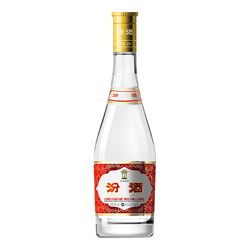 玻汾 53度 黄盖汾 475mL*12瓶 整箱装 清香型