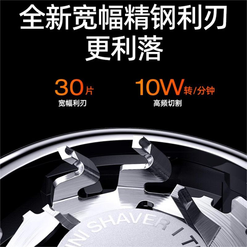 有色(yoose)电动剃须刀 迷你便携款 便携合金机身刮胡刀 MINI2.0 亚麻白 / 个高清大图