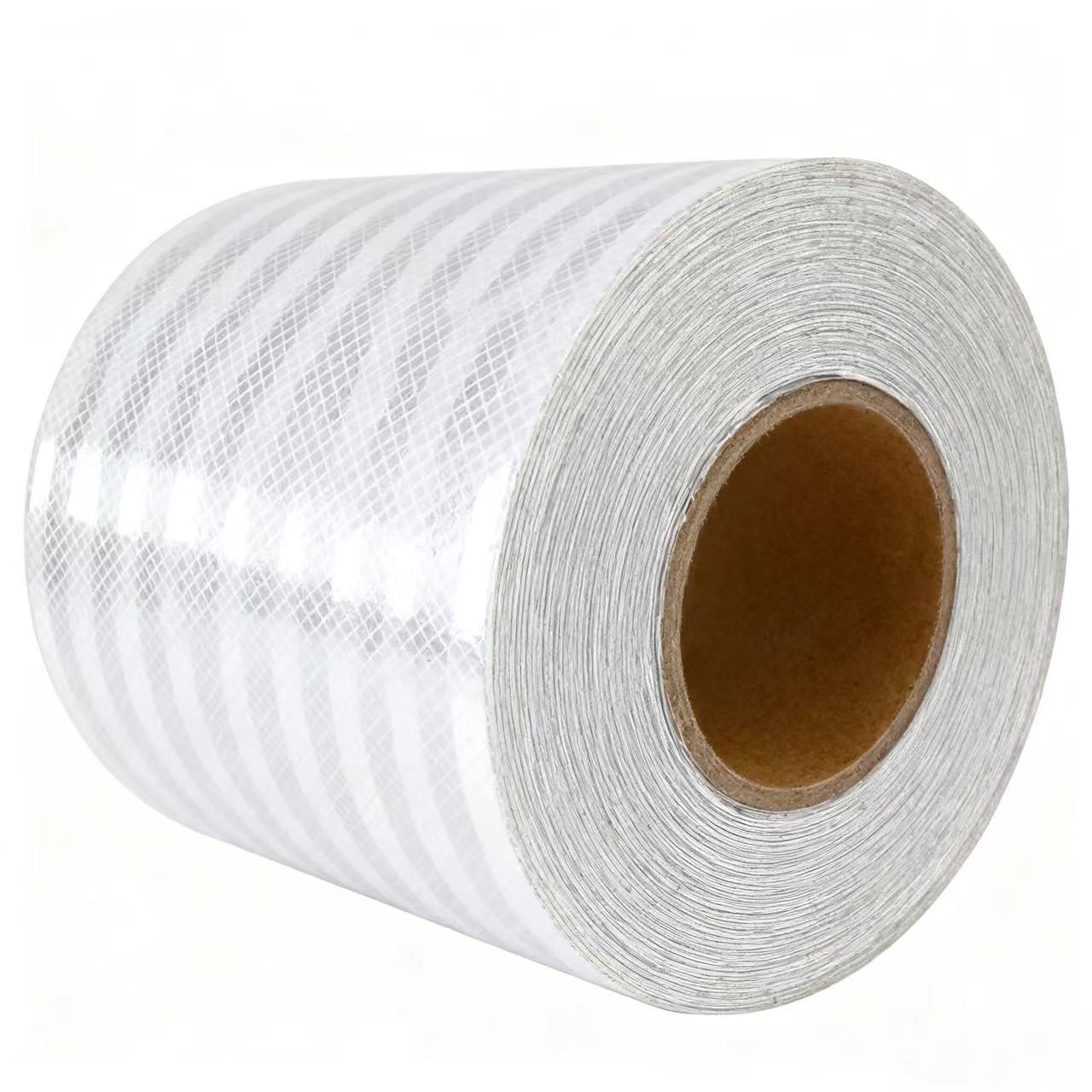 衡雁骏兴 反光胶带白色晶彩格 20cm*30m 卷高清大图