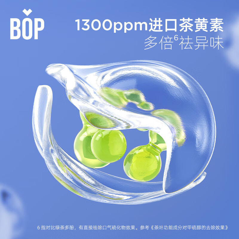 bop 条状益生菌漱口水专研茶爽清新漱口水混合茶味 11ml*20条/盒高清大图