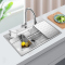 欧琳水槽大单槽V9116 厨房304不锈钢水槽家用洗碗槽洗菜盆加大水池套餐