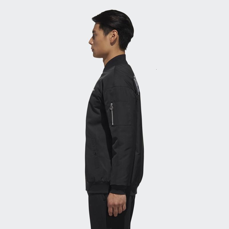 【自营】adidas阿迪达斯NEO男装V领保暖运动休闲棉服DM4208 3XL DM4208黑色