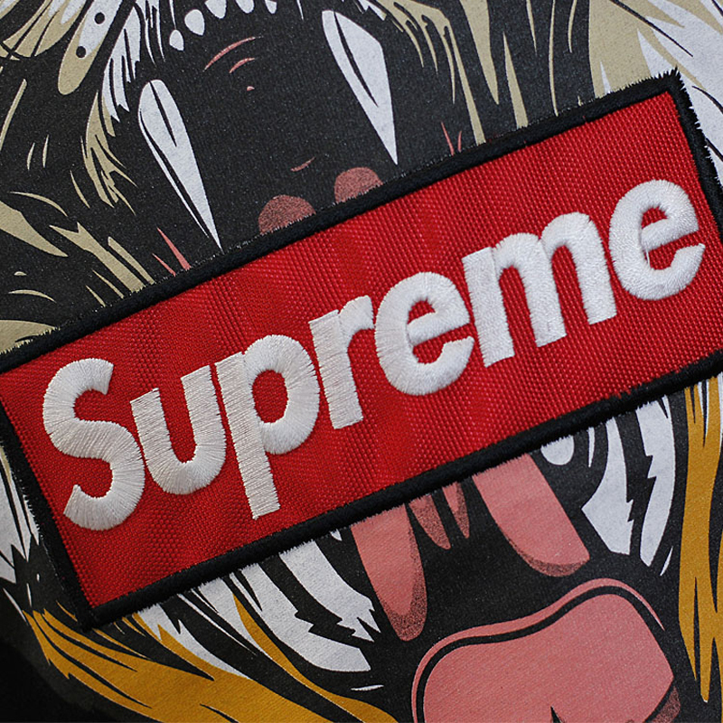 supreme潮牌新款男装老虎印花纯棉短袖t恤