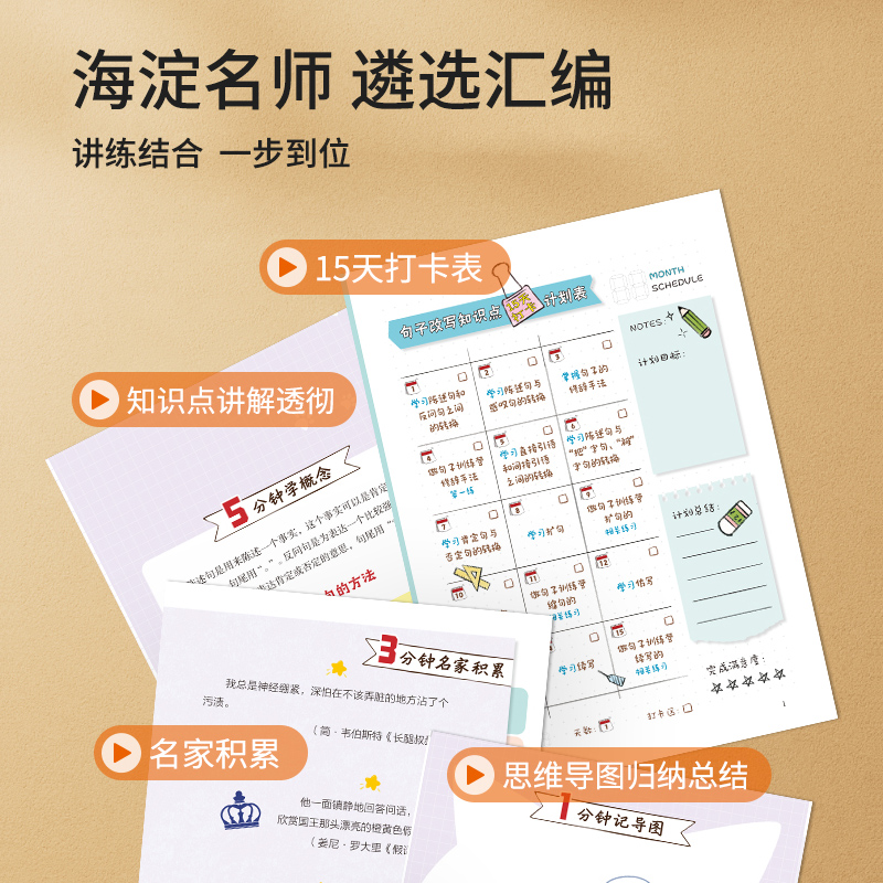 [全套5册]60天玩转句子 小学通用 [正版]60天玩转句子全套5册小学生句子专项训练仿写句子病句修改优美句段篇积累字词高清大图
