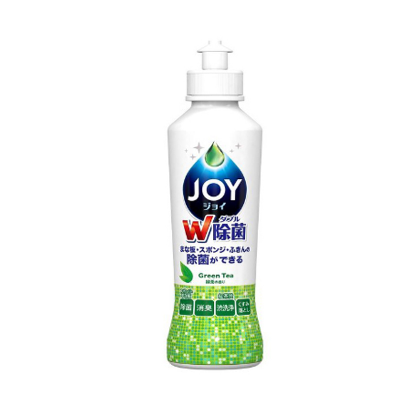 [除菌绿茶味]宝洁(Procter&Gamble) 日本原装 超浓缩去油污洗洁精洗涤剂 190ml 瓶装