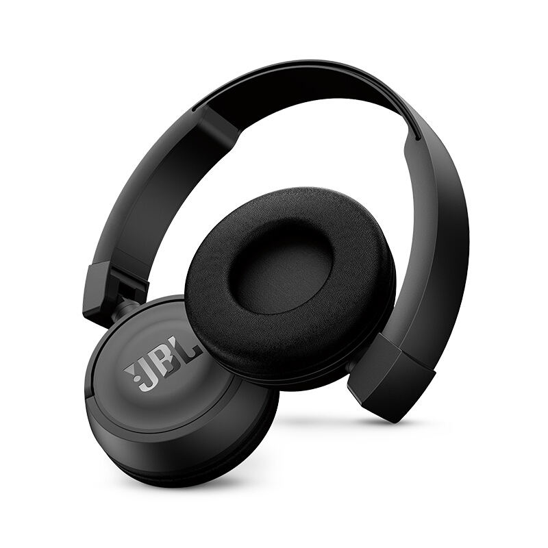 JBL/T450BT头戴式蓝牙无线耳机 可折叠便携头戴贴耳式 立体声音乐耳机跑步运动游戏耳机 黑色