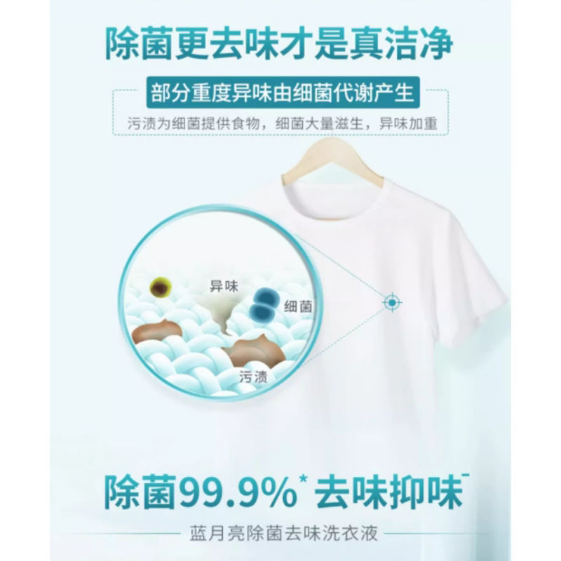 嘉创优品 蓝月亮除菌洗衣液瓶装去汗味橙花香氛2kg瓶*1高清大图