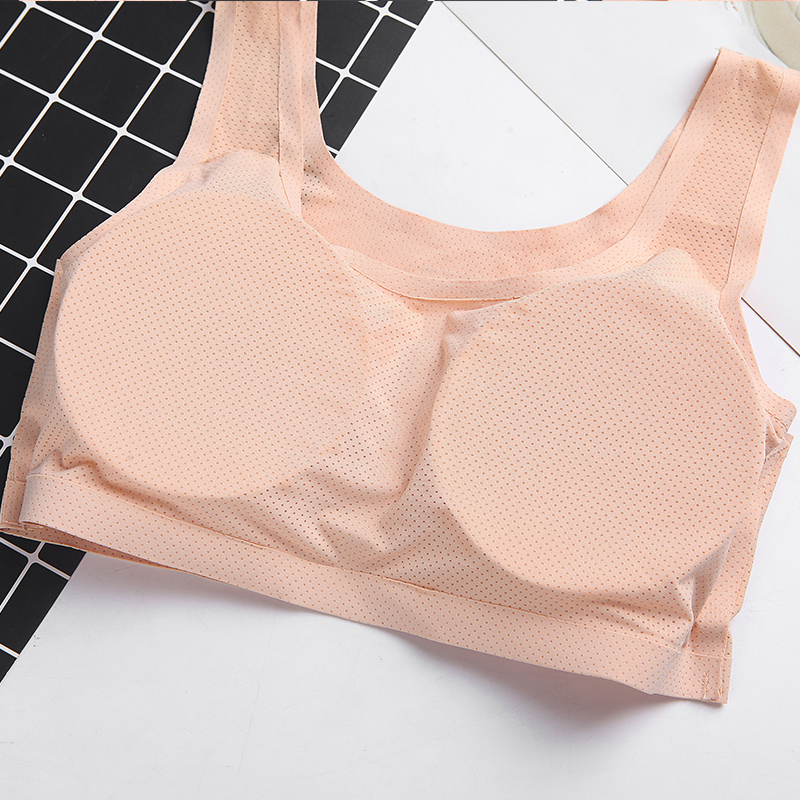 ideamini冰丝内衣女超薄款丝滑初中学生高中少女发育期文胸罩无钢圈
