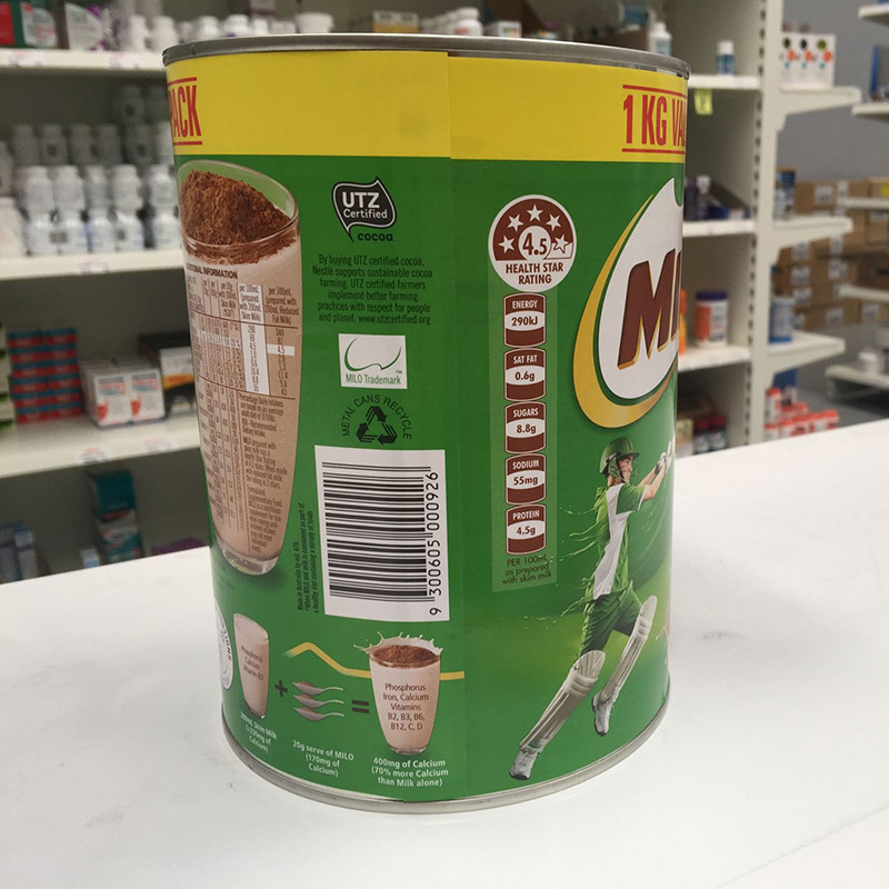 巧克力高能营养粉[1桶×1000克]NESTLE 补充多种维生素 营养早餐 全家食用 进口原装[海外购 澳洲直邮]
