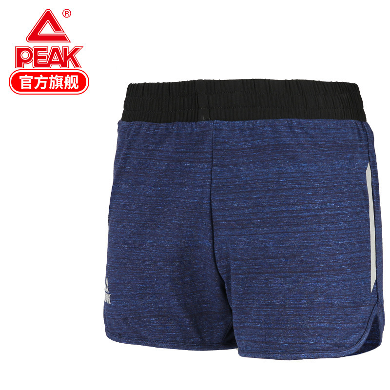 匹克(PEAK)2018女轻便透气短裤女士罗纹运动中裤DF382422