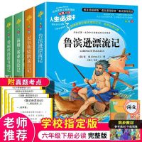 [人生必读] 鲁滨逊漂流记 六年级下册必读课外书鲁滨逊漂流记正版汤姆索亚历险记骑鹅旅行记