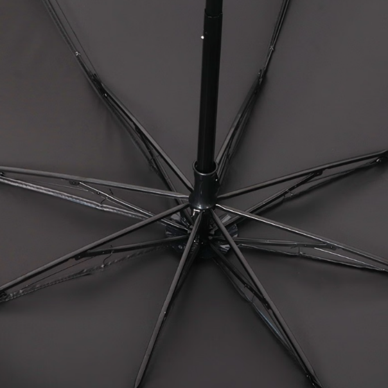 天堂双人晴雨伞三折33830E黛蓝色黑胶遮阳伞太阳伞8K抗风伞下106CM高清大图