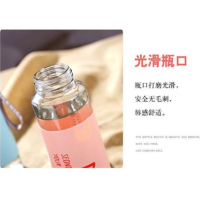 小清新防烫皮革套单层玻璃水杯