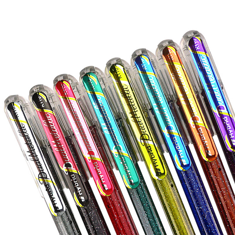 派通(Pentel)K110 新品手帐彩色笔 高光金属色记号 贺卡笔水笔 K110 珠光笔 1.0mm八色可选荧光笔