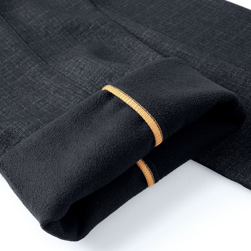 恒源祥秋冬新款男裤宽松大码直筒裤加厚保暖长裤中老年男士休闲裤b图片