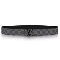 Louis Vuitton LV路易威登孔雀翎海外直邮新款针扣男士腰带40mm腰带灰色系 M9808T