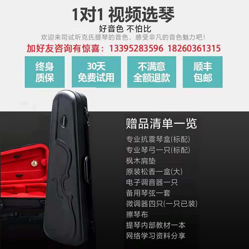 克莉丝蒂娜S700进口欧料小提琴大师级演奏级手工小提琴