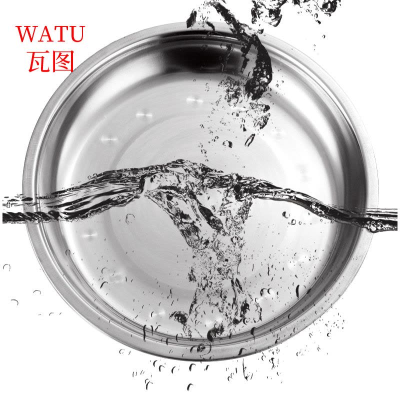 瓦图 不锈钢圆盘 菜盘 烧烤盘 18CM 10个装图片