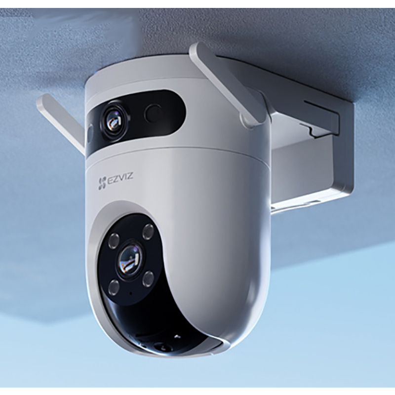 萤石h9c室外云台网络摄像机双摄全彩版双500万超清镜头枪球联动智能