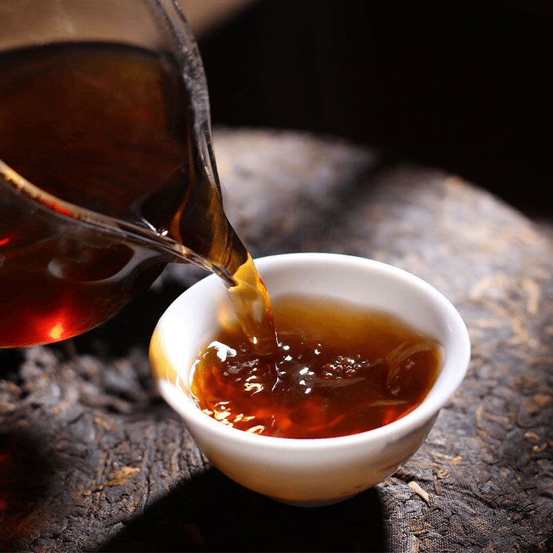 中茶云南普洱茶8571云南七子饼茶熟茶饼357g【价格图片品牌报价