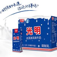 光明新品冰淇淋风味牛奶200ml*12盒 网红常温冰激凌口味