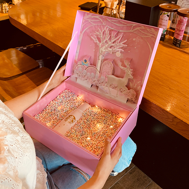 米魁盒ins生日礼品盒送女友空盒子少女心大号韩版包装盒