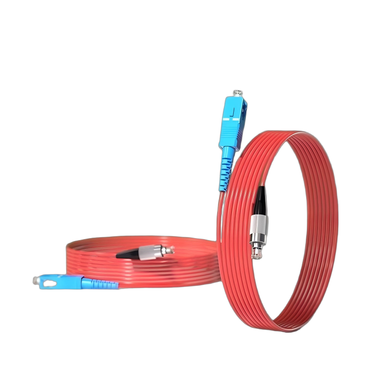 优普光红色铠装尾纤FC-SC20米/根高清大图