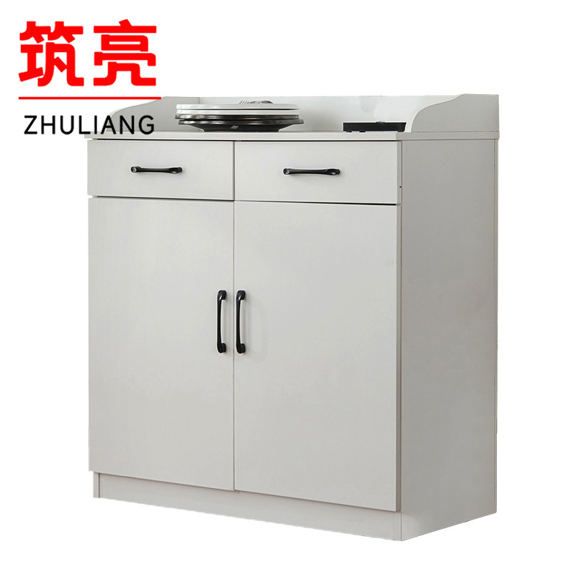 筑亮 餐边柜 80cm白 台高清大图