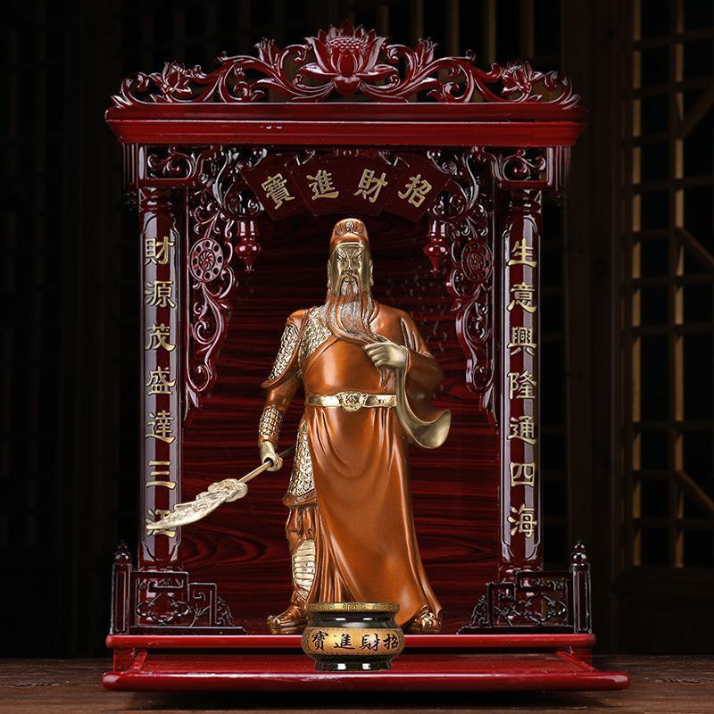 铜关公佛像摆件纯铜财神爷佛像关羽关二爷神像武财神供奉_174_814